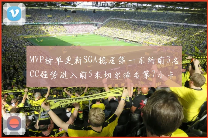 MVP榜单更新SGA稳居第一东约前3名CC强势进入前5米切尔排名第7小卡获提名