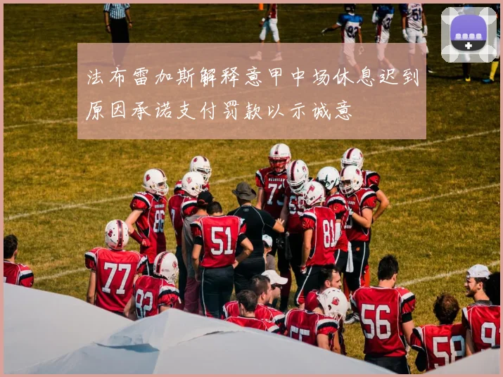 法布雷加斯解释意甲中场休息迟到原因承诺支付罚款以示诚意